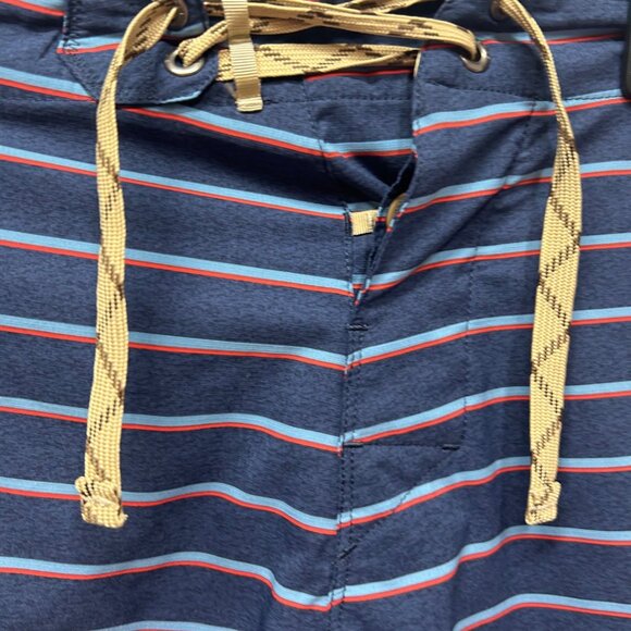 Patagonia Mens Striped Boardshorts With Drawstring & Zip Pocket 34 - Picture 5 of 8